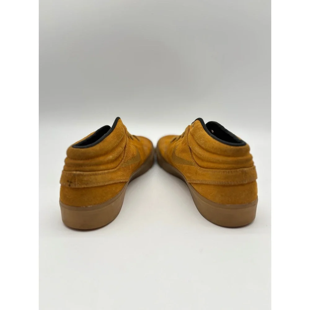 Nike SB Stefan Janoski Mid Wheat Suede Gum Sole Skate Shoes AT7324-700 Mens 12
